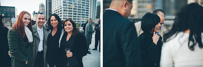 LA rooftop lesbian wedding