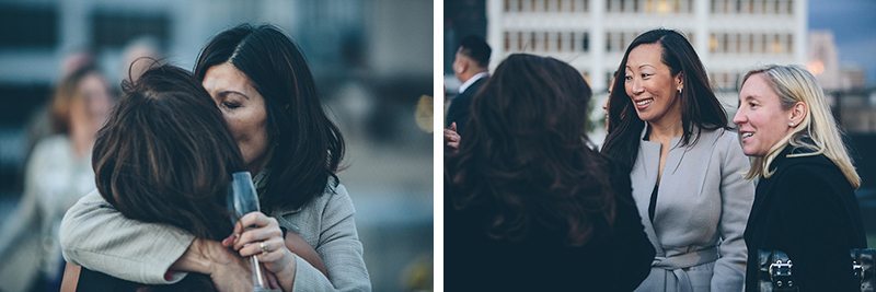 LA rooftop lesbian wedding