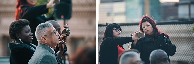 LA rooftop lesbian wedding