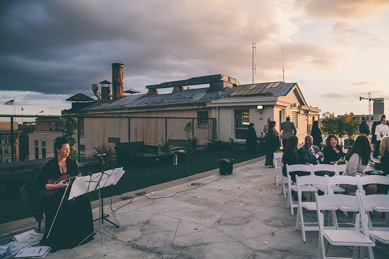 LA Rooftop Lesbian Wedding