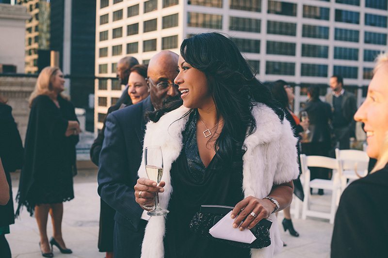 LA Rooftop Lesbian Wedding