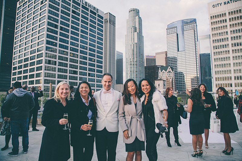 LA Rooftop Lesbian Wedding