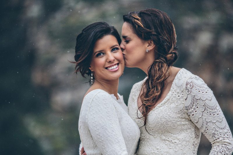 Mountaintop Lesbian Wedding