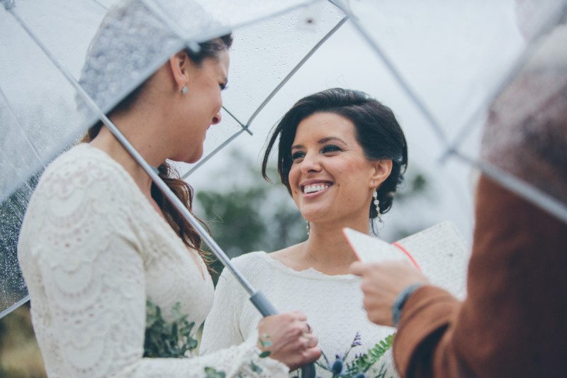 mountaintop lesbian wedding