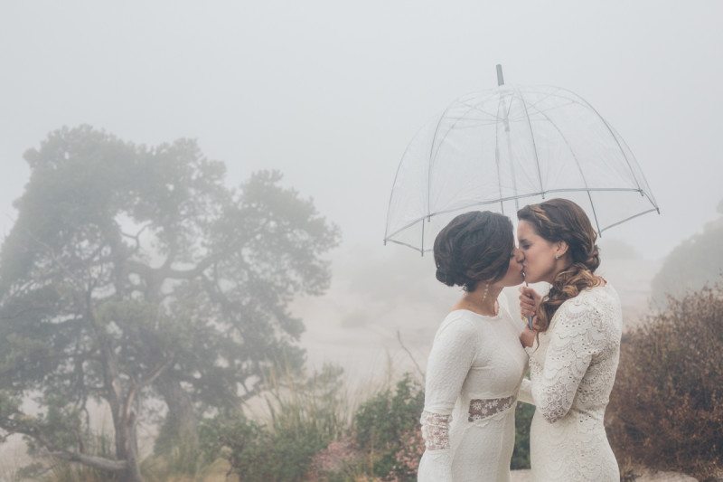 mountaintop lesbian wedding