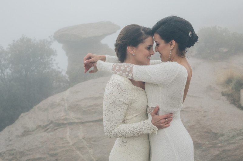 Mountaintop Lesbian Wedding Steph Grant 