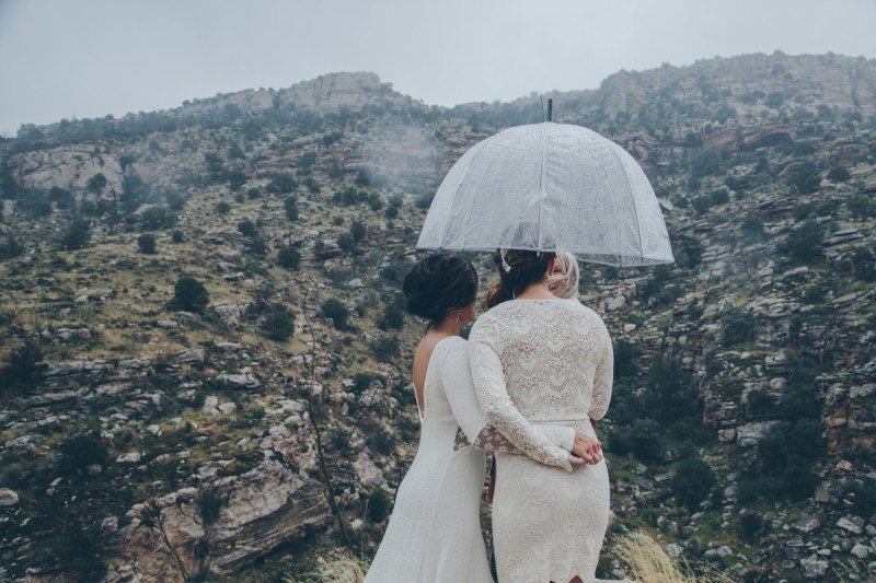 mountaintop lesbian wedding