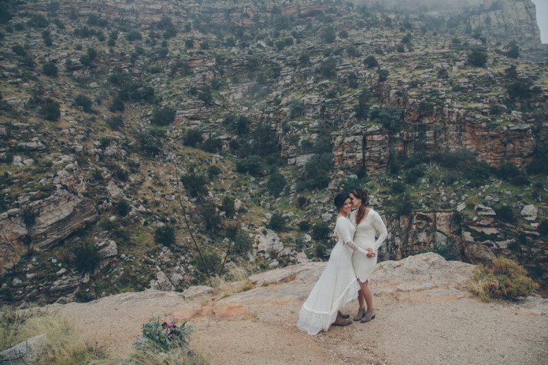 mountaintop lesbian wedding