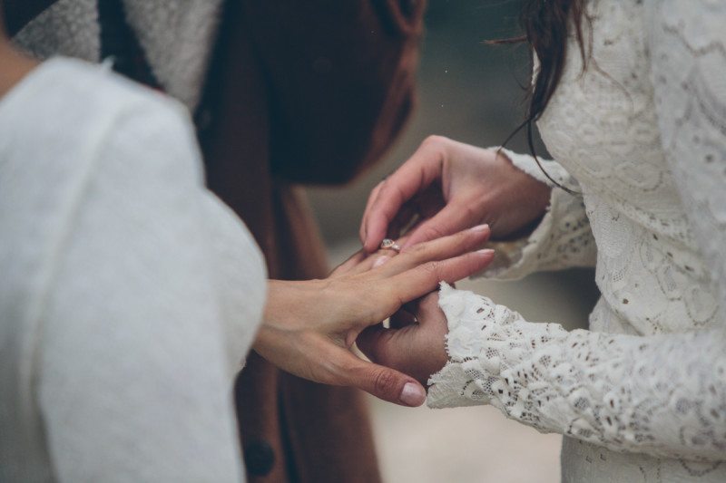 mountaintop lesbian wedding