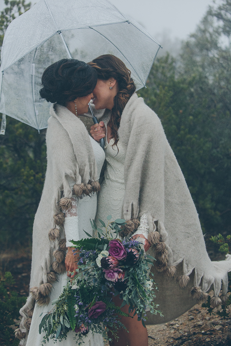 mountaintop lesbian wedding