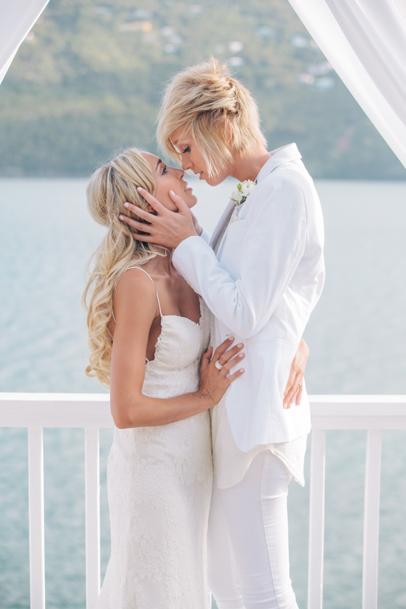 CASSIE AND KAYLAN VIRGIN ISLANDS LESBIAN WEDDING