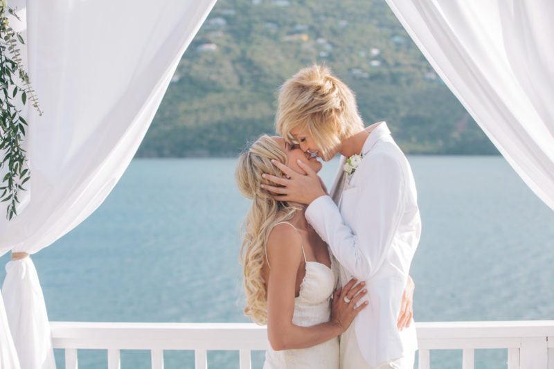 CASSIE AND KAYLA VIRGIN ISLANDS LESBIAN WEDDING