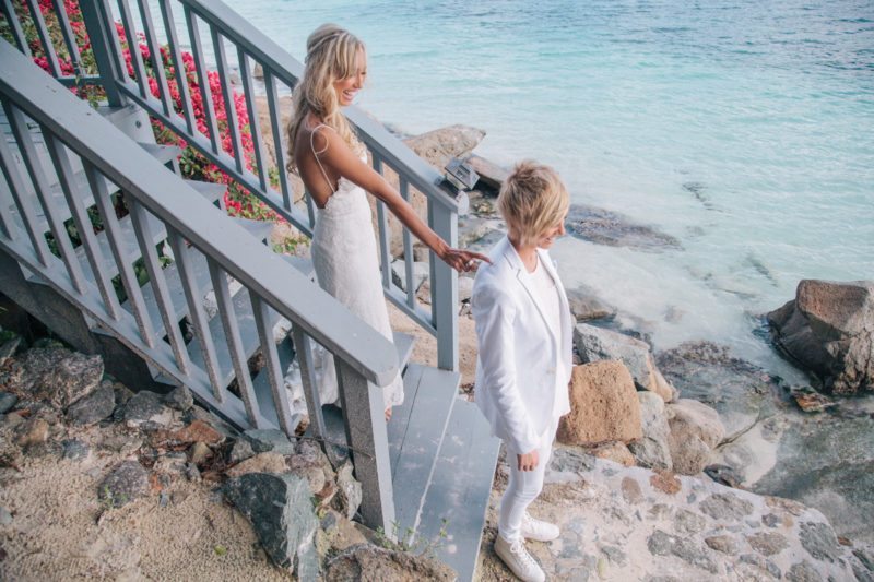 CASSIE AND KAYLAN VIRGIN ISLANDS LESBIAN WEDDING