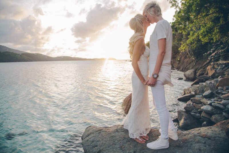 CASSIE AND KAYLA VIRGIN ISLANDS LESBIAN WEDDING