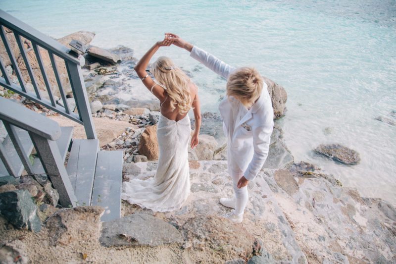 CASSIE AND KAYLAN VIRGIN ISLANDS LESBIAN WEDDING