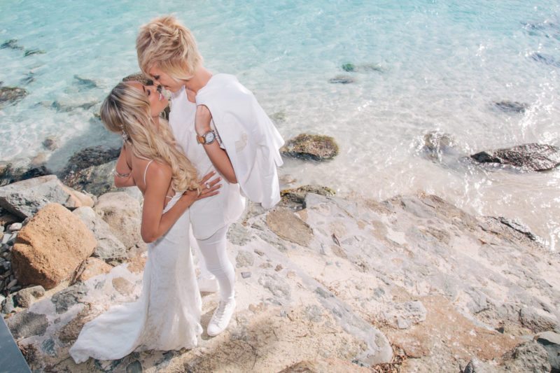 CASSIE AND KAYLAN VIRGIN ISLANDS LESBIAN WEDDING