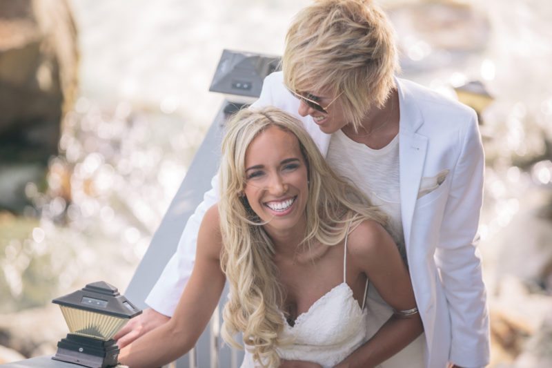 CASSIE AND KAYLAN VIRGIN ISLANDS LESBIAN WEDDING