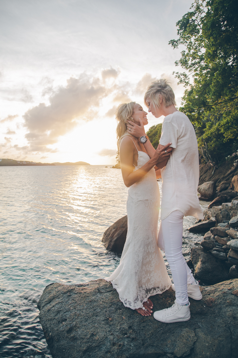 CASSIE AND KAYLA VIRGIN ISLANDS LESBIAN WEDDING