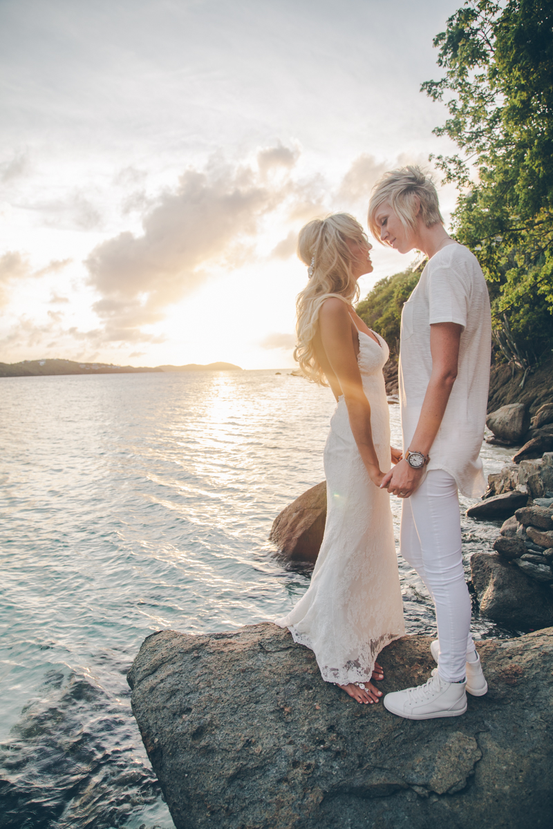 CASSIE AND KAYLAN VIRGIN ISLANDS LESBIAN WEDDING