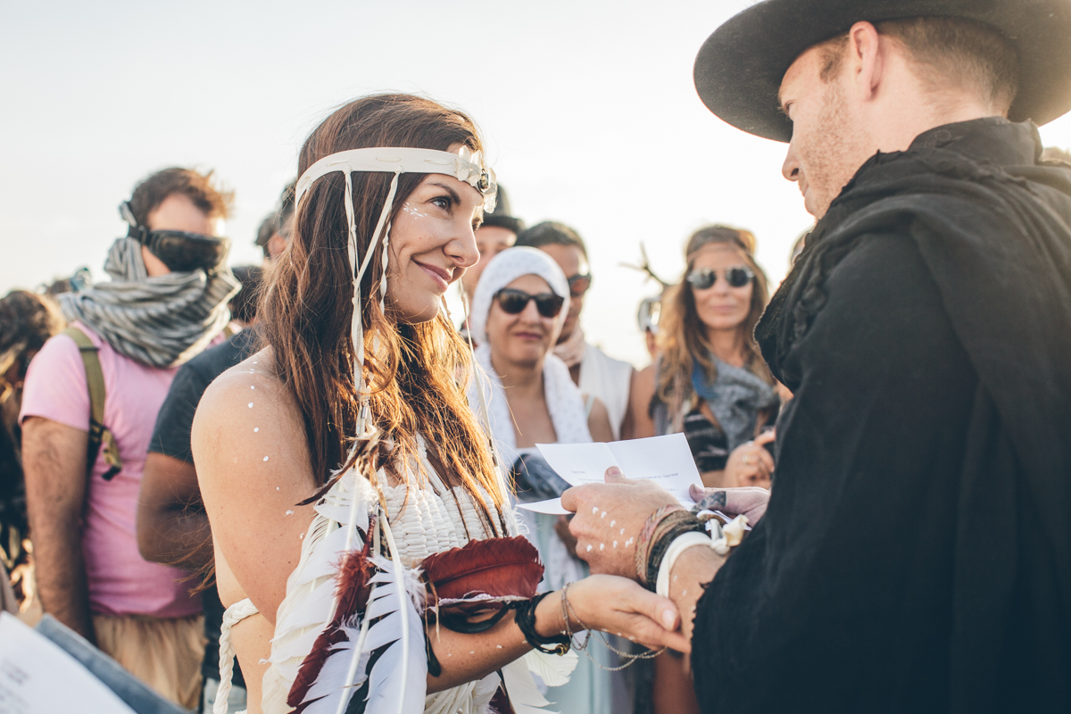 Kat Cole Burning Man Wedding Steph Grant