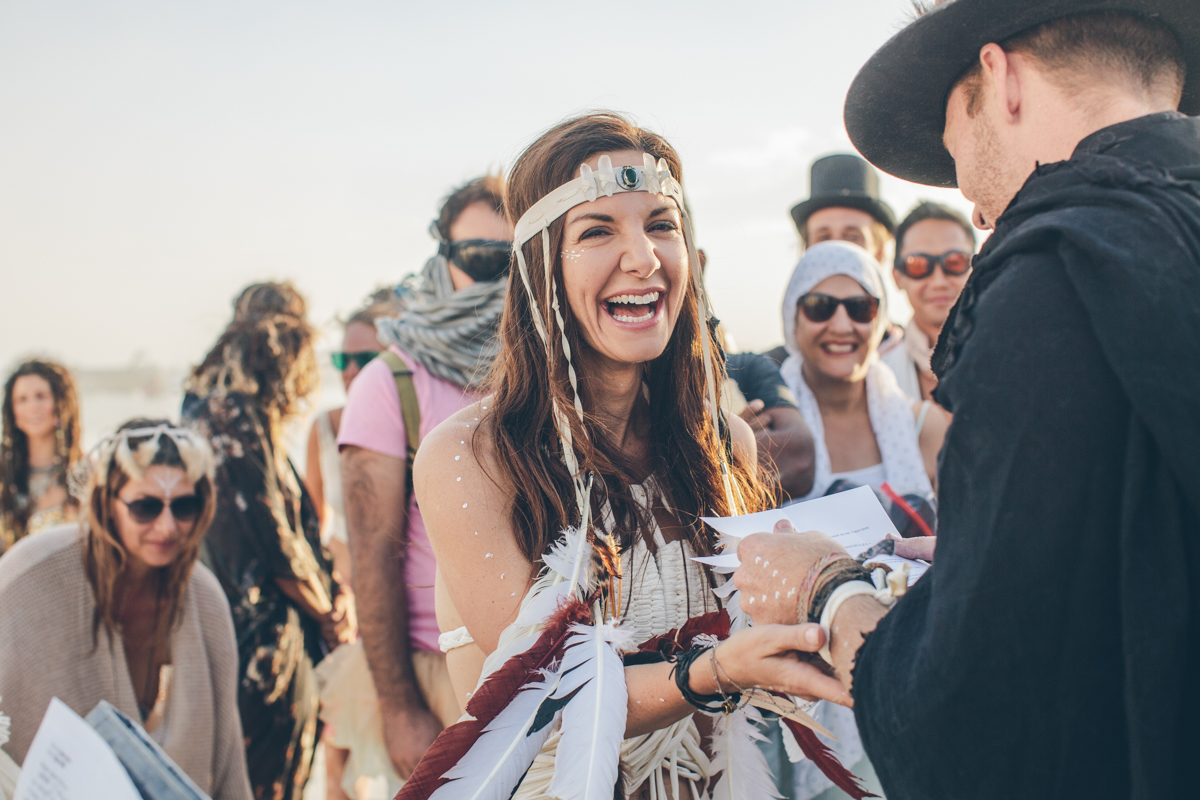 Kat Cole Burning Man Wedding Steph Grant