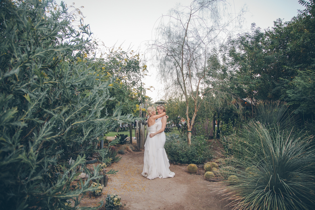 LESBIAN WEDDING PALM SPRINGS STEPH GRANT