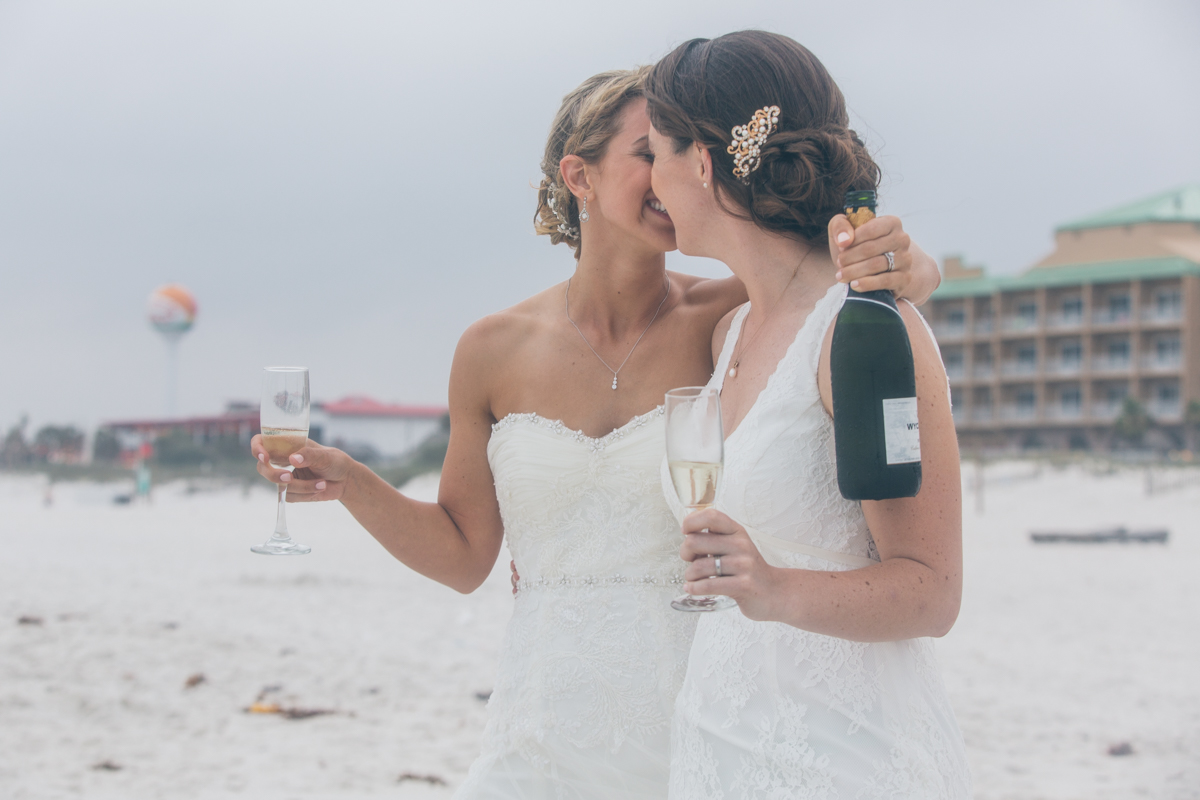 PENSACOLA BEACH LESBIAN WEDDING by Steph Grant Photography