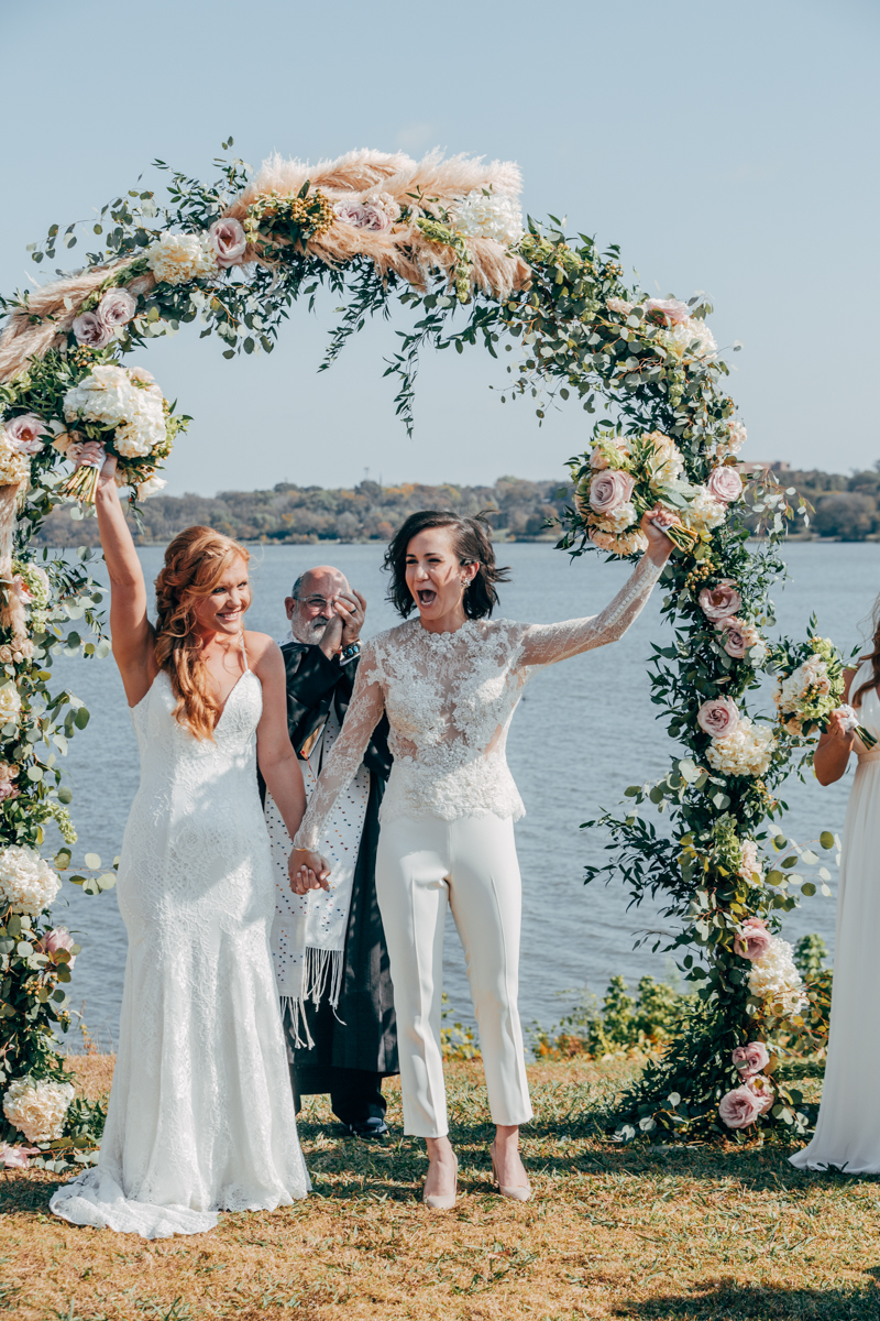 White Rock Lake LGBTQ Brunch Wedding