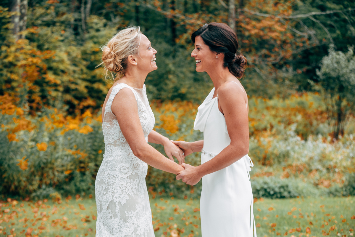 Fall Berkshires Lesbian Wedding Katie Brenny