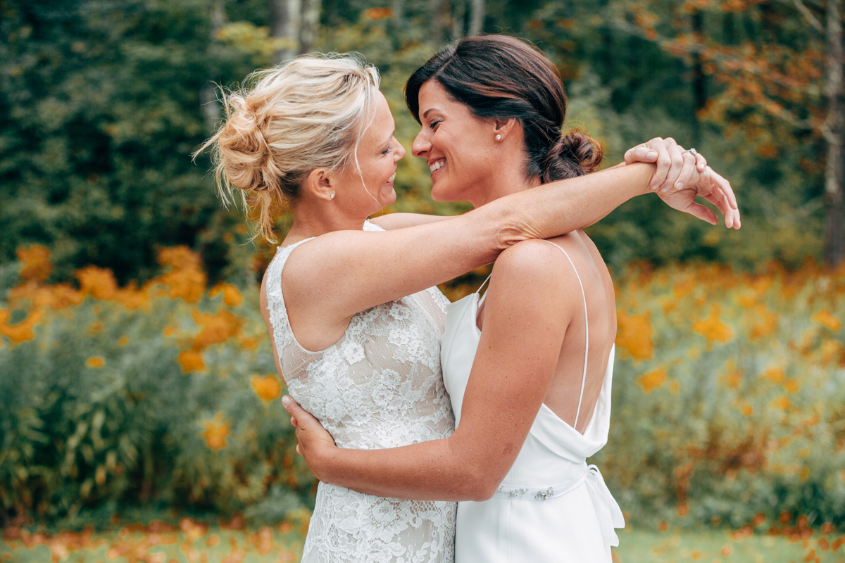 Fall Berkshires Lesbian Wedding Katie Brenny