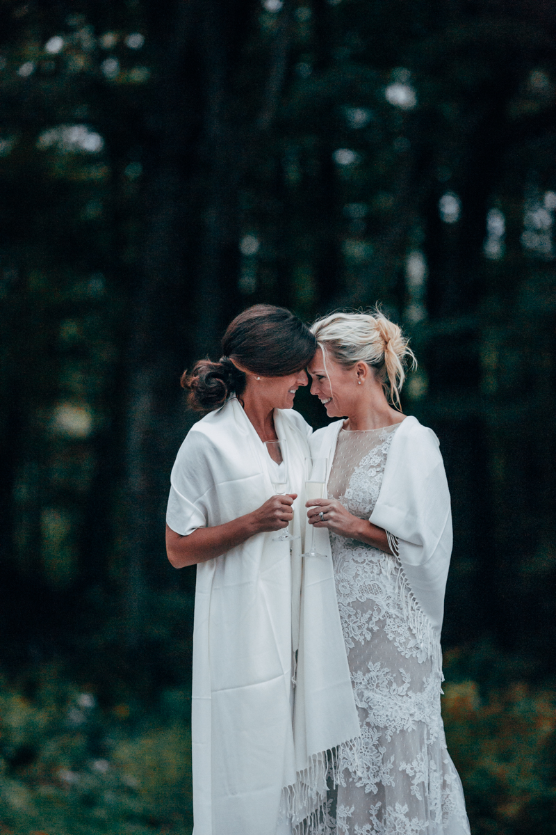 Fall Berkshires Lesbian Wedding Katie Brenny