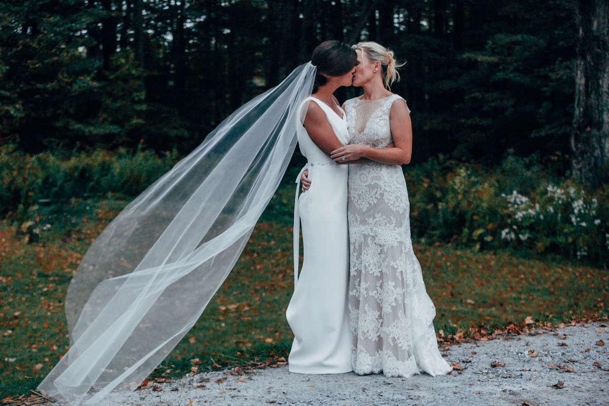 Fall Berkshires Lesbian Wedding Katie Brenny