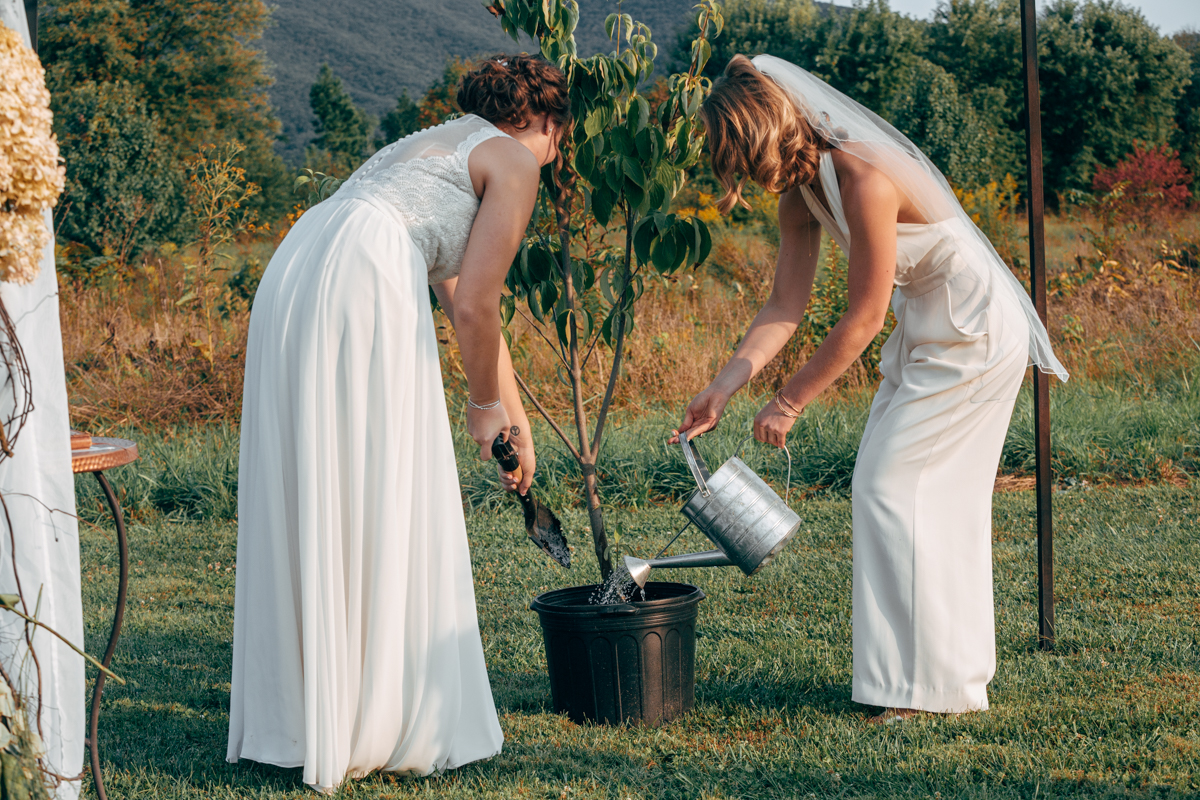 Khimaira Farms Virginia Lesbian Wedding Steph Grant