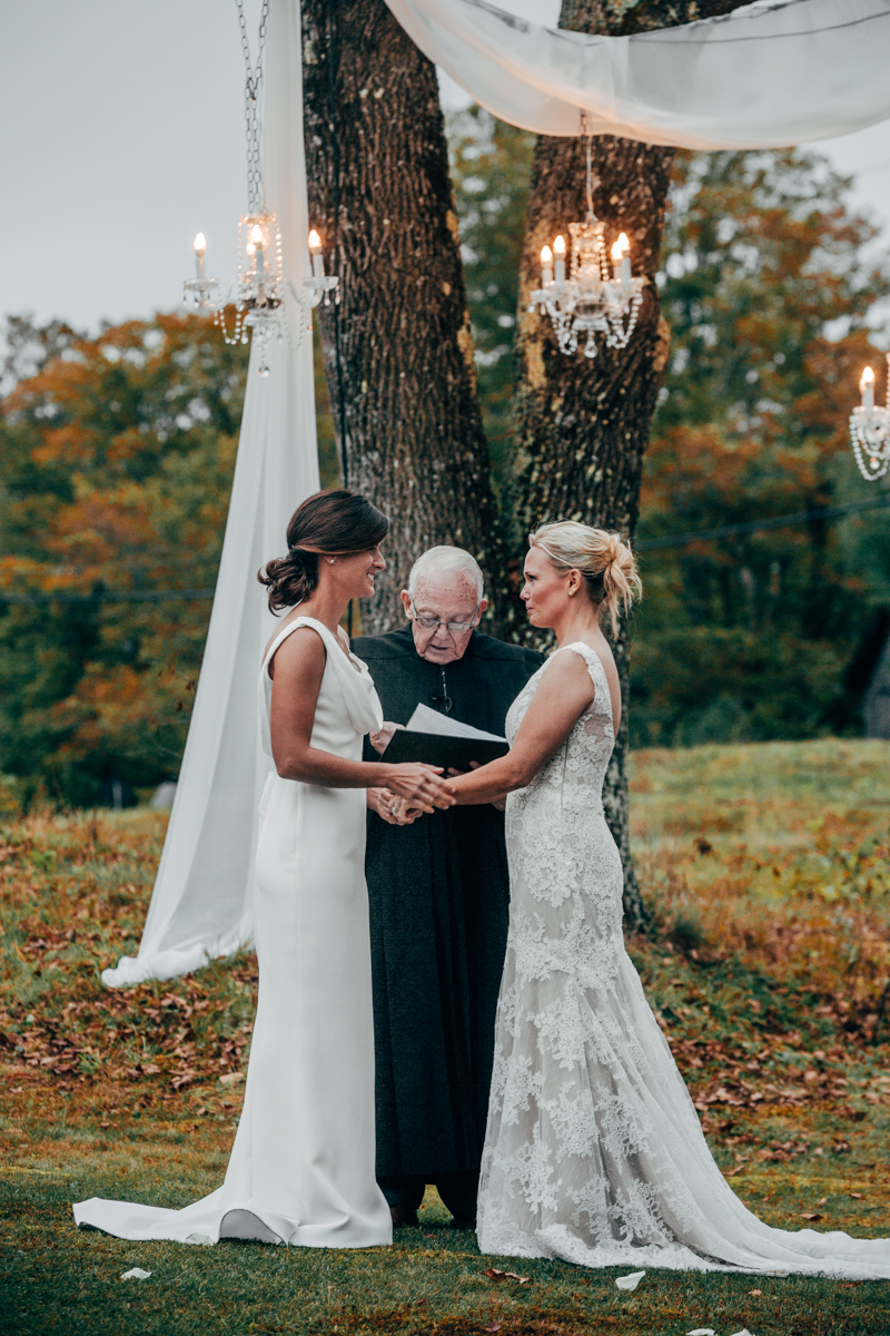 Fall Berkshires Lesbian Wedding Katie Brenny