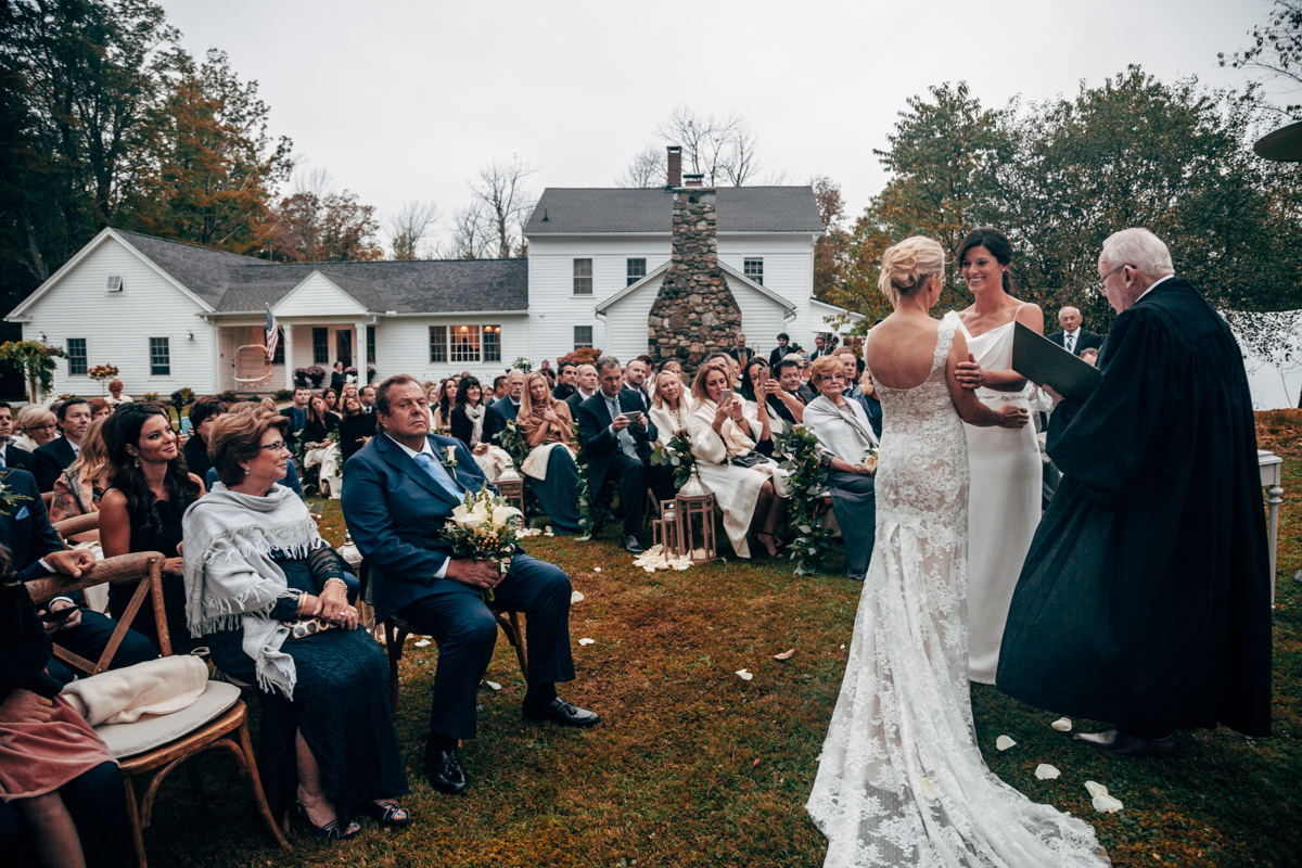 Fall Berkshires Lesbian Wedding Katie Brenny