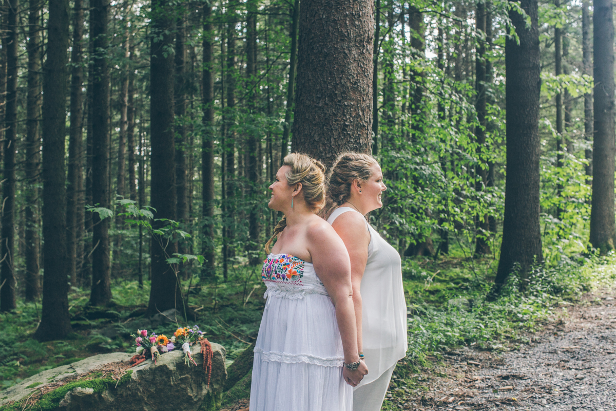 Intimate West Virginia Lesbian Wedding Steph Grant