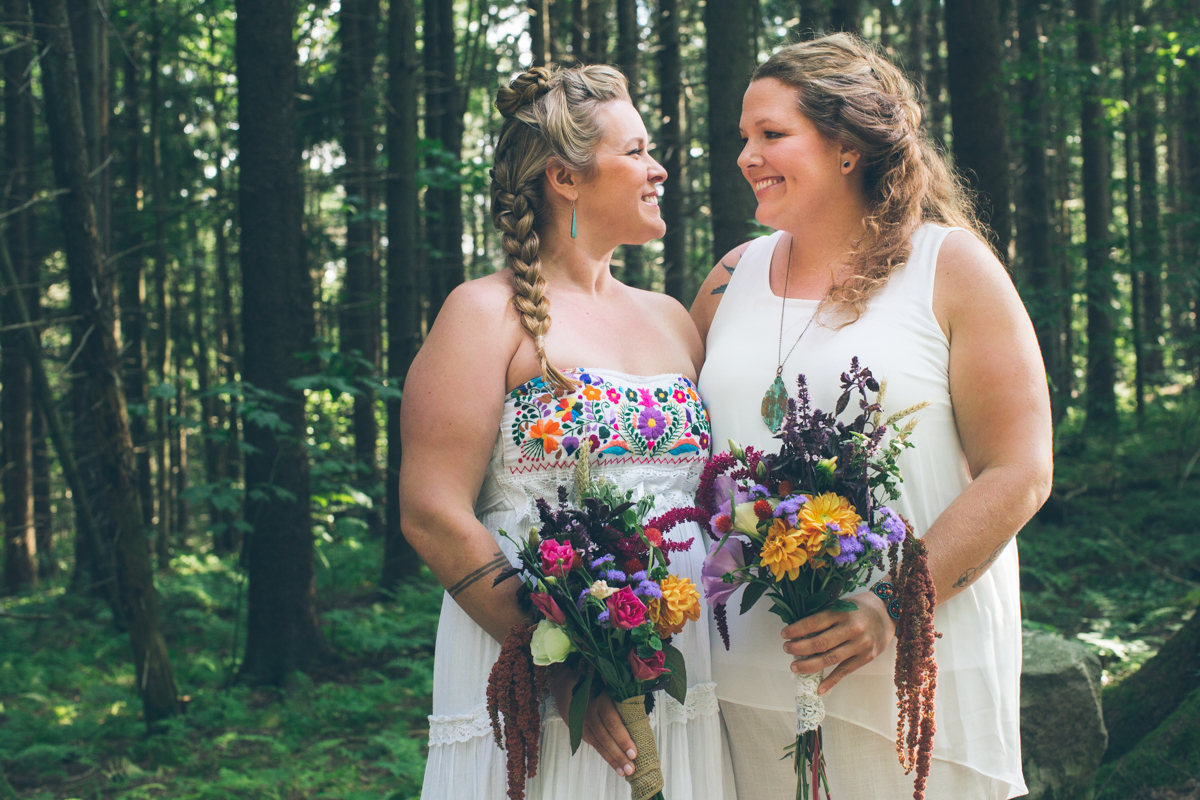 Intimate West Virginia Lesbian Wedding Steph Grant