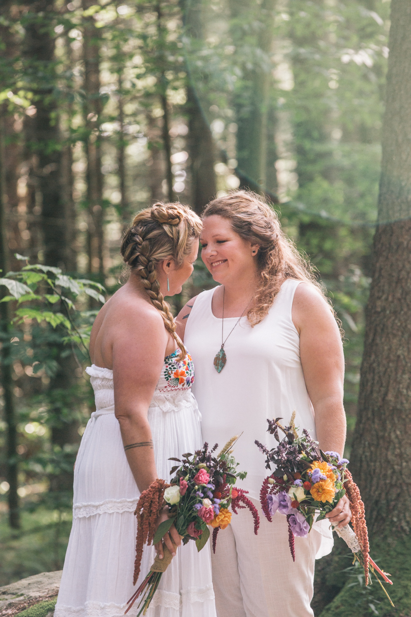 Intimate West Virginia Lesbian Wedding Steph Grant