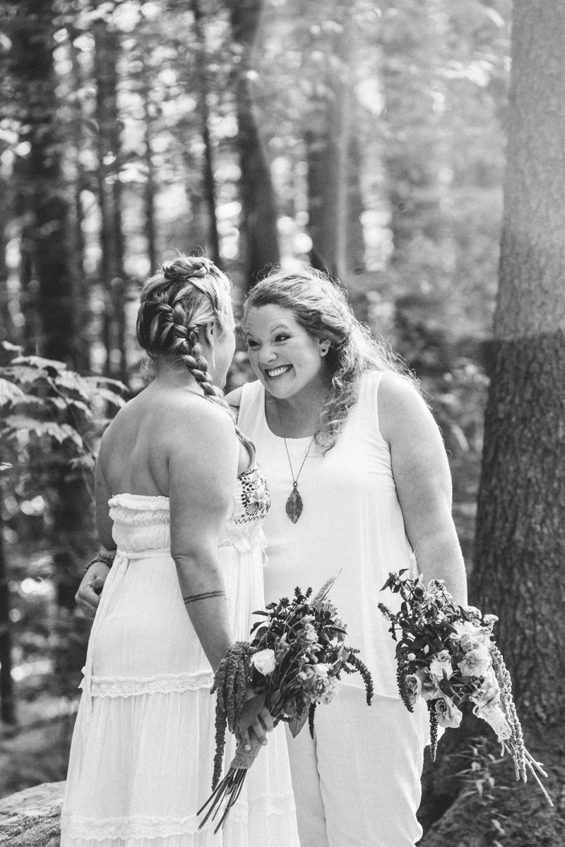 Intimate West Virginia Lesbian Wedding Steph Grant