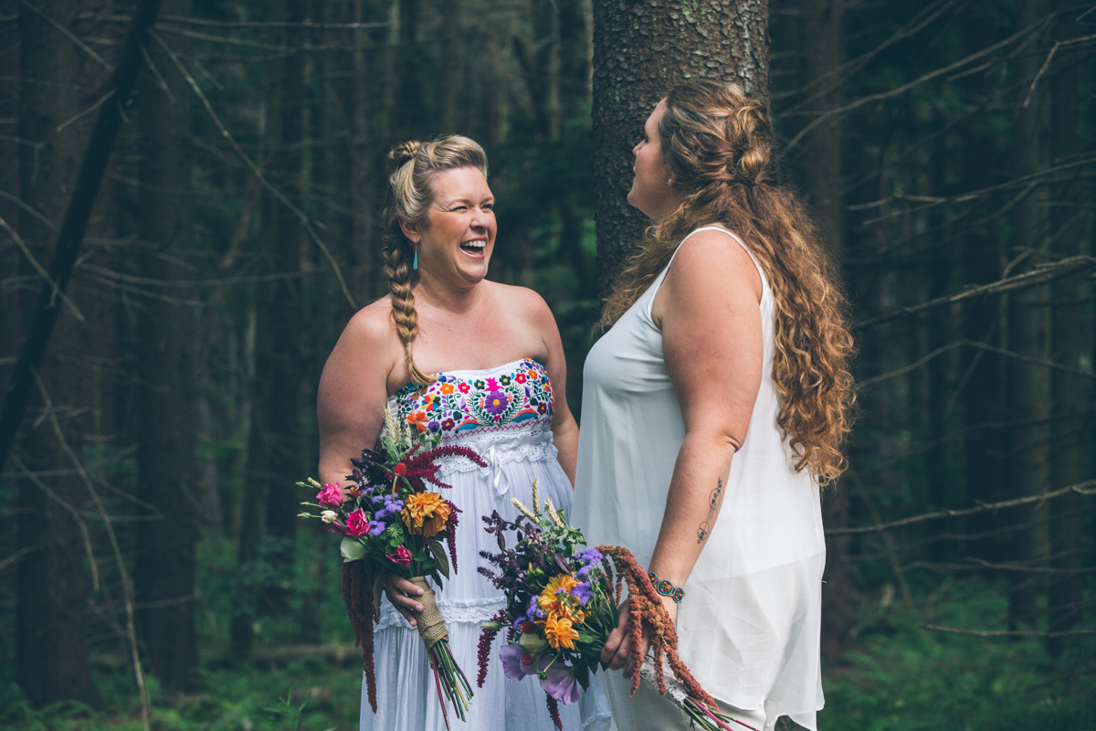 Intimate West Virginia Lesbian Wedding Steph Grant