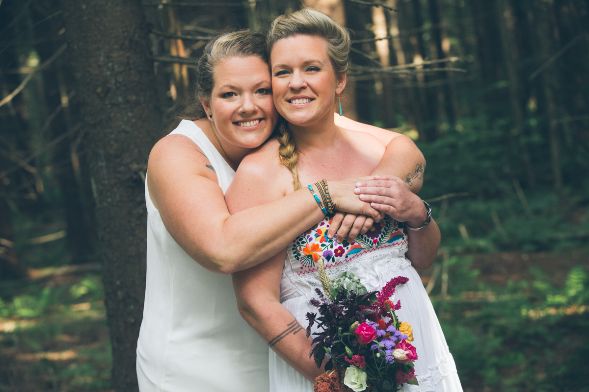 Intimate West Virginia Lesbian Wedding Steph Grant