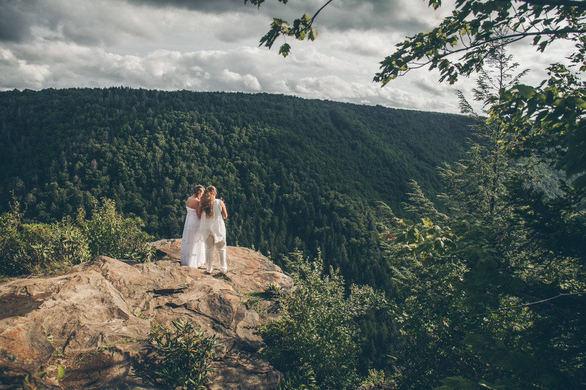 Intimate West Virginia Lesbian Wedding Steph Grant