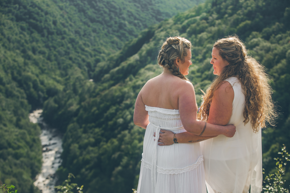 Intimate West Virginia Lesbian Wedding Steph Grant