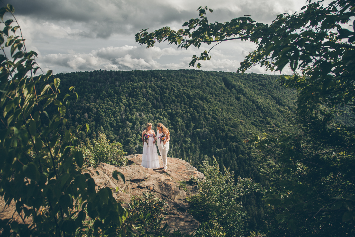 Intimate West Virginia Lesbian Wedding Steph Grant