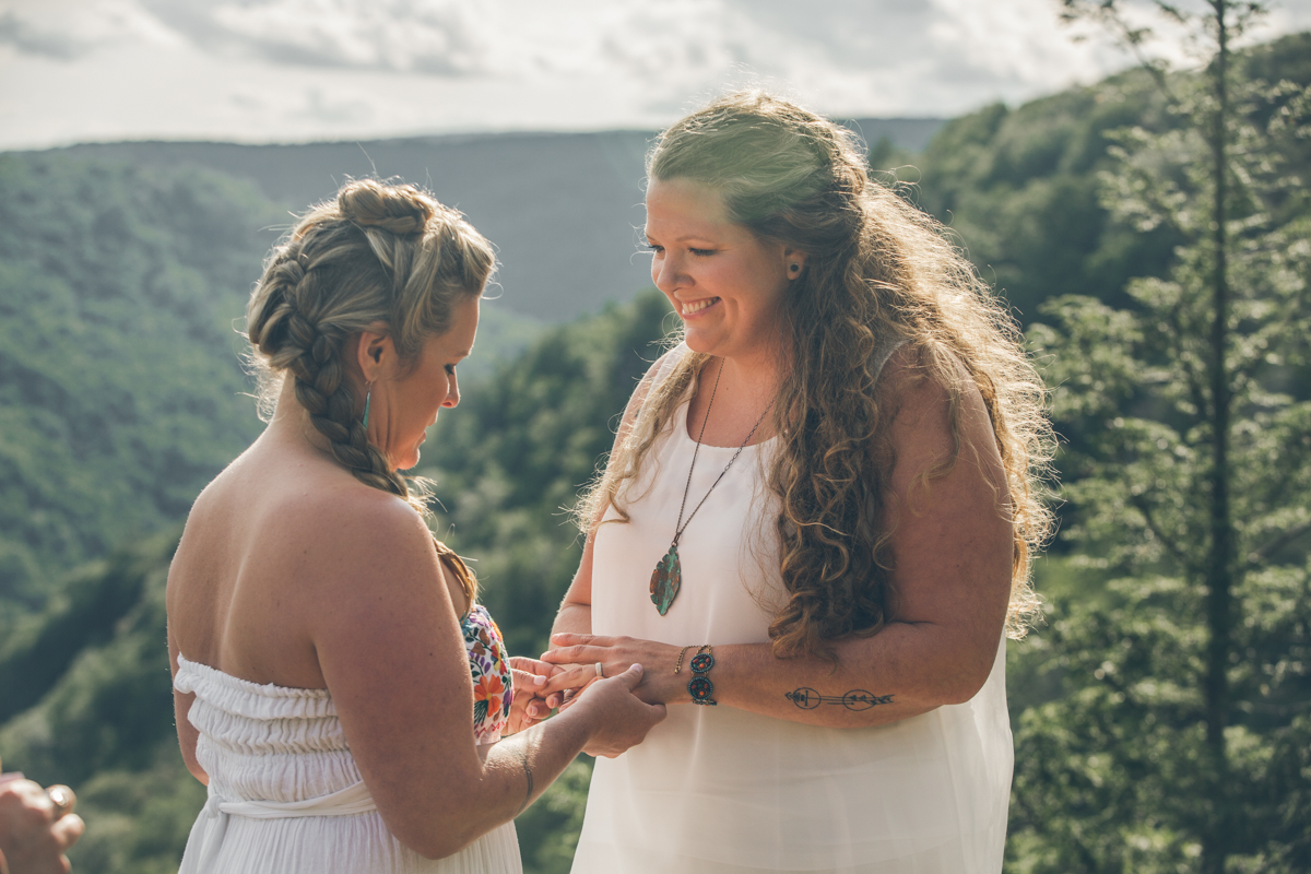 Intimate West Virginia Lesbian Wedding Steph Grant