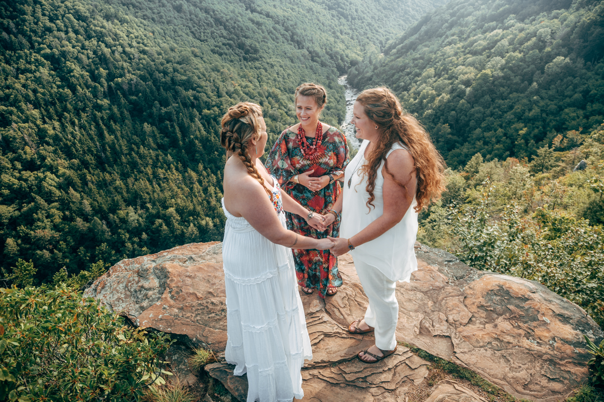 Intimate West Virginia Lesbian Wedding Steph Grant