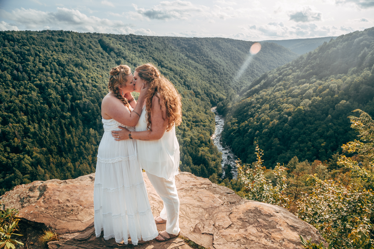 Intimate West Virginia Lesbian Wedding Steph Grant