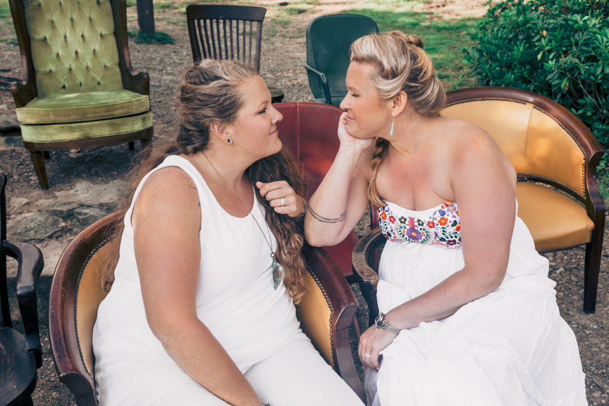 Intimate West Virginia Lesbian Wedding Steph Grant