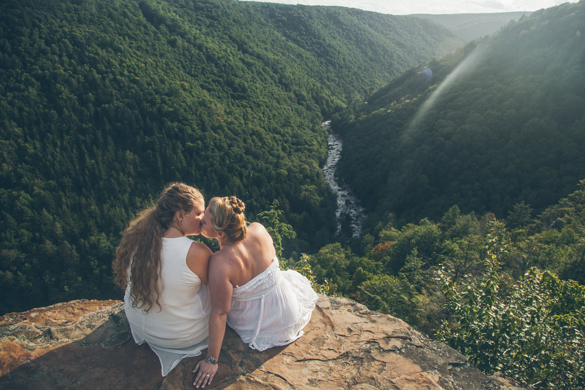 Intimate West Virginia Lesbian Wedding Steph Grant