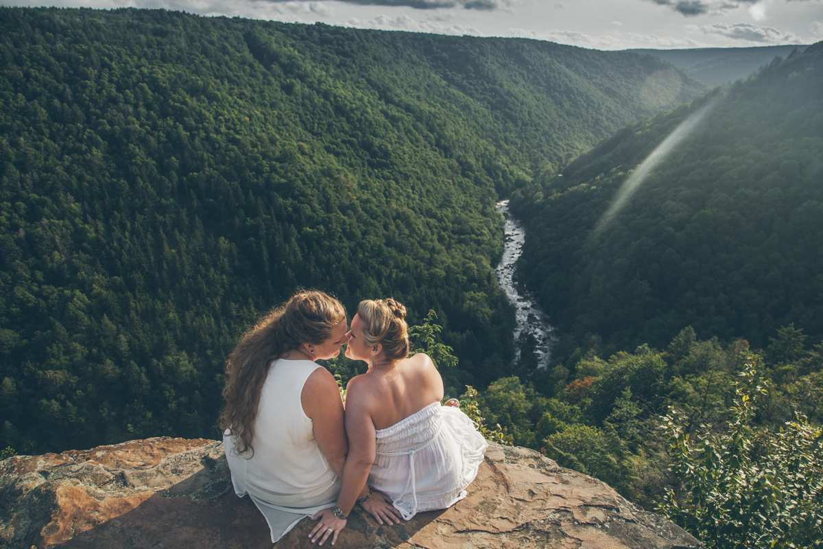 Intimate West Virginia Lesbian Wedding Steph Grant